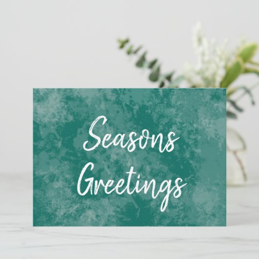 困った緑の黒板の季節の挨 シーズンカード (スタンド正面)