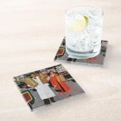 困った袋 ガラスコースター (アングル)