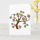 困惑させた生命の樹 カード (黄色い花)