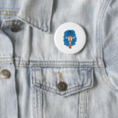 困惑したキリン クラシックTシャツ_1 缶バッジ (インサイチュ)