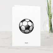 困惑したサッカーのゴールキーパー カード (裏面)