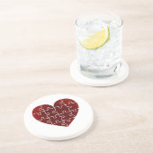 困惑したハート コースター (側面)