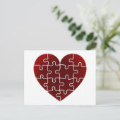 困惑したハート ポストカード (スタンド正面)