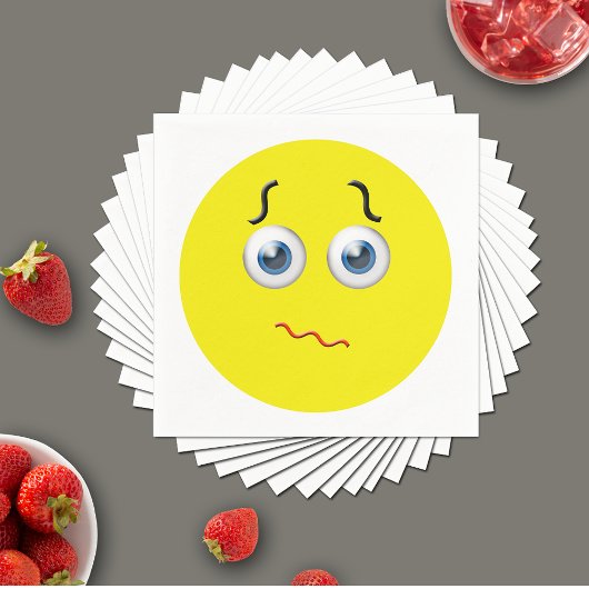 困惑した絵文字 スタンダードカクテルナプキン