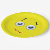 困惑した絵文字 ペーパープレート (アングル)