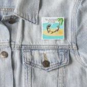 困惑した魚の面白グッズ 缶バッジ (インサイチュ)