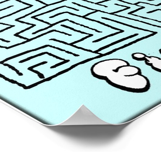 困惑した ポスター (角)