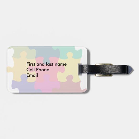 困惑した ラゲッジタグ (裏面横)