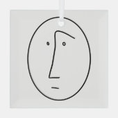 困惑ガラスオーナメント ガラスオーナメント (裏面)