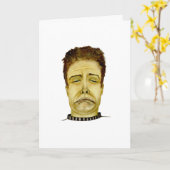 困難おもしろいな簡単を作る男 カード (黄色い花)