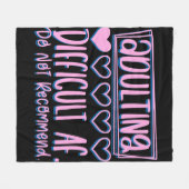 困難おもしろいなAFの姦淫は推奨しない フリースブランケット (正面(横))