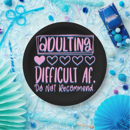 困難おもしろいなAFの姦淫は推奨しない ペーパープレート (パーティー)