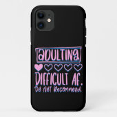 困難おもしろいなAFの姦淫は推奨しない Case-Mate iPhoneケース (裏面)