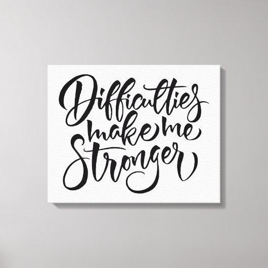 困難が強くなる キャンバスプリント (正面)