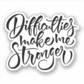 困難が強くなる シール (正面)