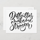 困難が強くなる ポストカード (正面/裏面)