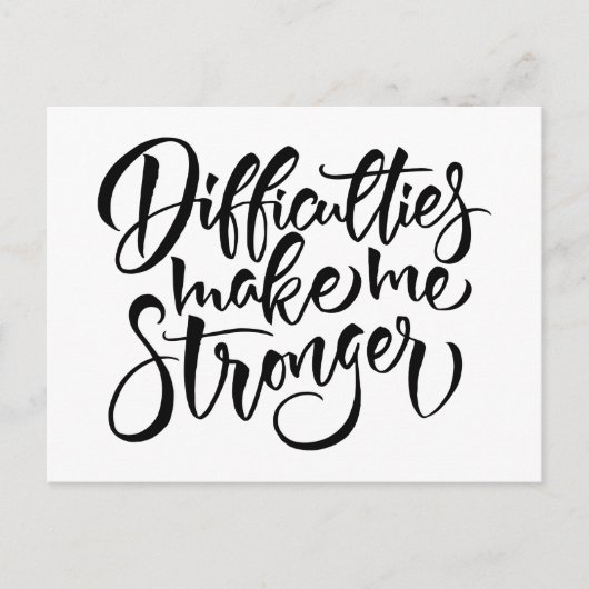 困難が強くなる ポストカード (正面)