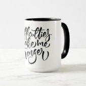 困難が私を強くする マグカップ (正面右)