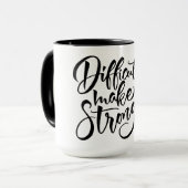 困難が私を強くする マグカップ (正面左)