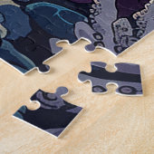 困難なシーニックウォーターカラーコーラルリーフ海ビュー ジグソーパズル (側面)