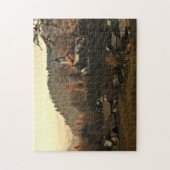 困難なジグソーパズル秋の村ポーランド ジグソーパズル (縦)