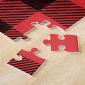 困難なジグソーパズル – ランバージャックプレイド ジグソーパズル (側面)