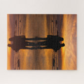 困難なロマンチックビーチパズル ジグソーパズル (横)