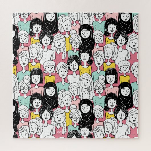 困難な世界の女性たち ジグソーパズル (縦)