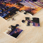 困難な交通パターン、アトランタの夜景 ジグソーパズル (側面)