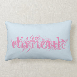 困難な女性の枕によって押しつぶされる庭 ランバークッション