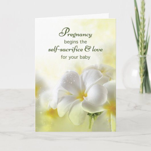 困難な妊娠支援、宗教的 案内状 (正面)