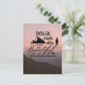 困難な旅、美しい目的地 ポストカード (スタンド正面)