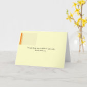 困難な時代 カード (黄色い花)