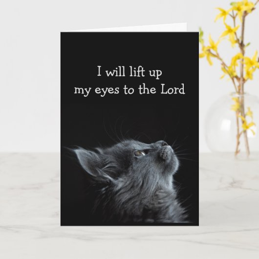 困難な時期に役立つ聖書の言葉 カード (黄色い花)