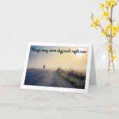 困難な時「私がここにいるよ」 カード (黄色い花)