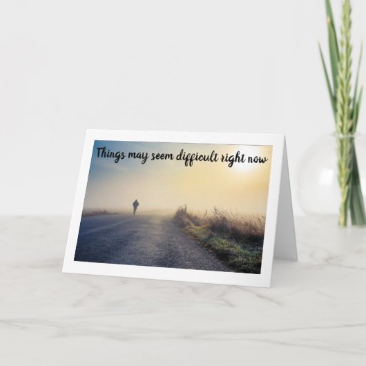 困難な時「私はここにいるよ」 カード (正面)