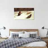 困難な状況で キャンバスプリント (インサイチュ (寝室))