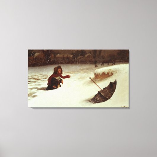 困難な状況で キャンバスプリント (正面)