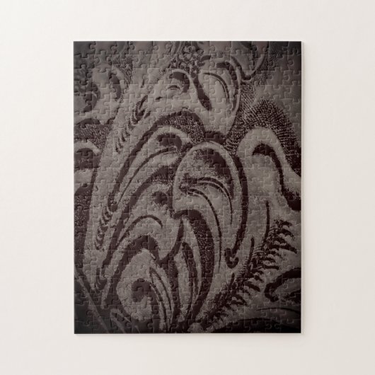 困難な素朴フローラレザーパズル ジグソーパズル (縦)