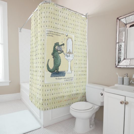 困難な英国かスペインのなシャワー・カーテン-かDifícil シャワーカーテン (インサイチュ)