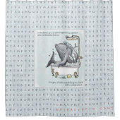 困難な英国かスペインのなシャワー・カーテン-かDifícil シャワーカーテン (正面)