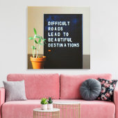 困難な道が美しい目的地へ キャンバスプリント (インサイチュ (リビング))