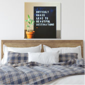 困難な道が美しい目的地へ キャンバスプリント (インサイチュ (寝室))