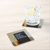 困難な道が美しい目的地へ スクエアペーパーコースター (インサイチュ)