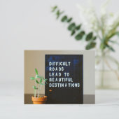 困難な道が美しい目的地へ ポストカード (スタンド正面)