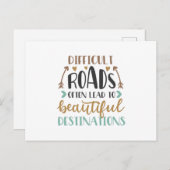 困難な道はしばしば美しくなる ポストカード (正面/裏面)
