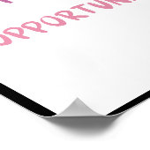 困難の真っただ中にチャンス引用文 ポスター (角)