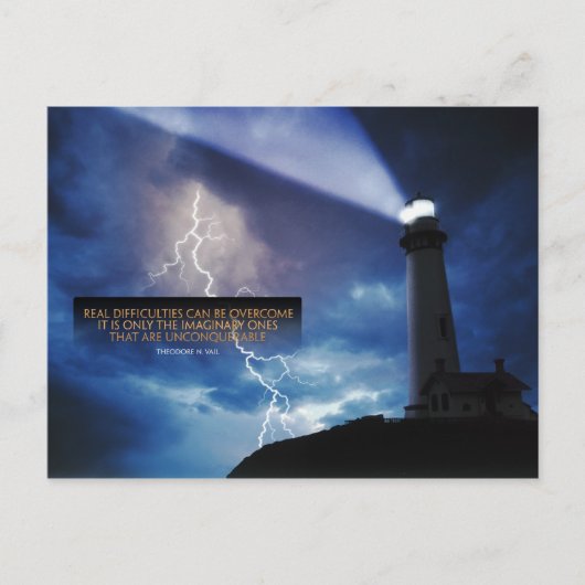 困難を乗り越える感動的はがき ポストカード (正面)