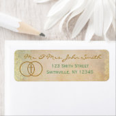 囲まれたクロス住所 シール(一致セット) ラベル (インサイチュ)