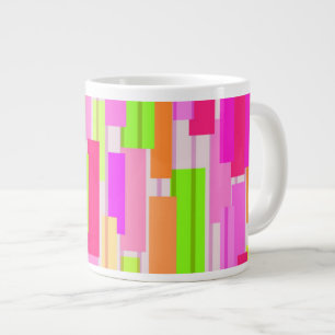 囲まれたストライプ ジャンボコーヒーマグカップ